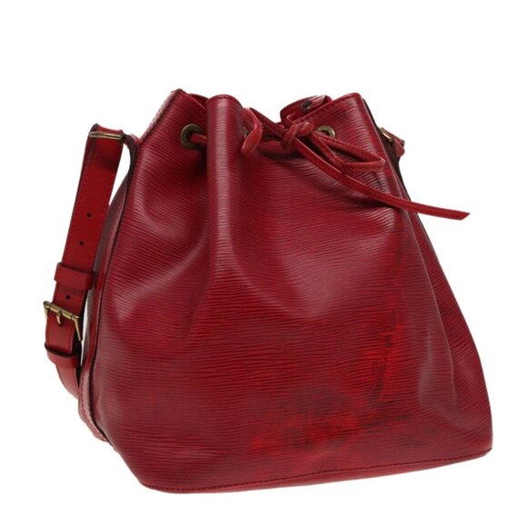 LOUIS VUITTON Epi Petit Noe Shoulder Bag Red M44107 LV Auth 77898 - Picture 1 of 16